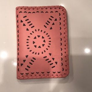 NWT pink soft leather cleobella wallet